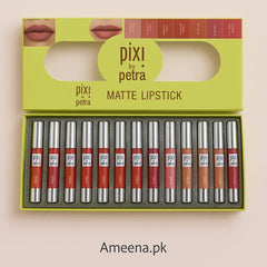 Pack of 12 Pixi Beauty Matt Lipsticks