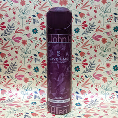 John Allen Given Me Deodorant Body Spray BS10 - 200ML
