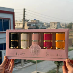LATTAFA YARA 4 Pcs and ASAD 1 Pcs EAU DE Perfume Natural Spray - 30ml x 5