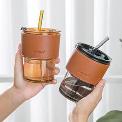 Coffee Cup With Straw - 400ml