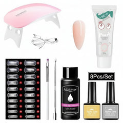 Nail Art UV Quick Extension Poly Gel Nail Kit