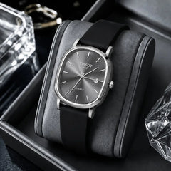 Tissot Oval Dial Silicone Strap Quartz Watch