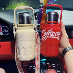 Stainless Steel Vacuum Coffee Thermos - 800ml