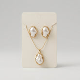 Irregular Baroque Faux Pearl Jewelry Set