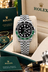Rolex GMT Style Stainless Steel Watch with Working Date and Butterfly Lock - With Box