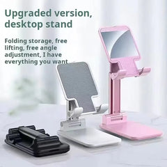 Mobile phone holder folding and retractable