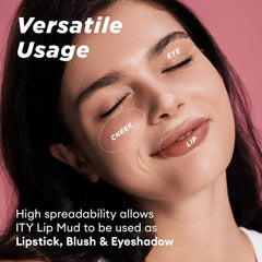 3 in 1 Hudamoji Set Velvet Matte Lipstick , Waterproof Lip Pencil & Lip Gloss Set