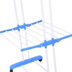 Three Layer Cloth Rack with Stainless Steel Rods