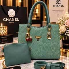Chanel Embossed Floral Motif Tote Bag