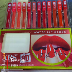 XRS 8D Matte 12 Pcs Lipgloss