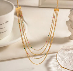 Stainless Steel multi-layered Necklace
