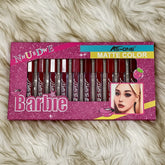 Ks-One NNuEdwE Barbie Inspired Matte Color Lip Gloss - Pack of 12