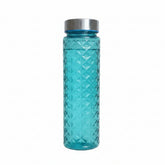 Crystal Diamond Design Plastic Water Bottle with Stainless Steel Lid