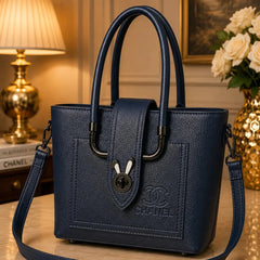 CHANEL Textured Leather Tote Handbag
