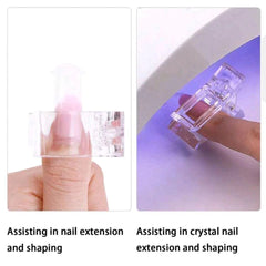 Crystal Extension Gel False Nail Mold Fixing Clip - Each