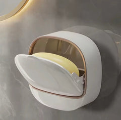Wall Mounted Soap Holder With Flip Cover