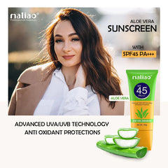 Maliao Aloe Vera Sunscreen SPF 45 PA+++ - 100g
