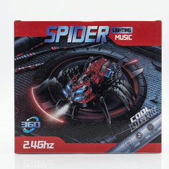 Remote Control Spider Toy – 2.4GHz RC Spider with Lights, Music & 360° Spinning Action