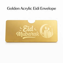 Golden acrylic golden envelope