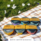 Square Airtight Lunch Box with Spoon – 700ml Lock Lid Food Container