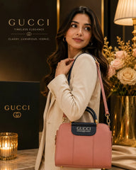GUCCI Two Tone Top Handle Handbag