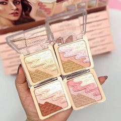 Anylady 4 in 1 Glow Fleur Highlighter 4 Pcs Set