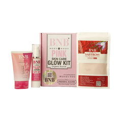 BNB Pink Glow Kit ( Toneup Facewash - 120ml + Saffron Mask - 120gm + Pink Glow Sunscreen Spf 60 - 50gm)