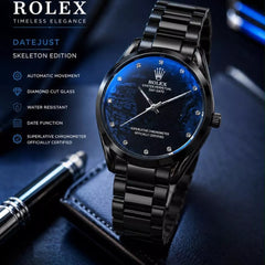 Rolex Men's Watch with Stylish Stainless Steel Chain- With Box