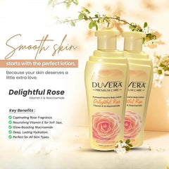 Duvera Delightful Rose Perfumed Hand & Body Lotion 250ml