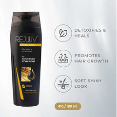 Rejuuv Restore & Repair Shampoo with Activated Charcoal – 180ml