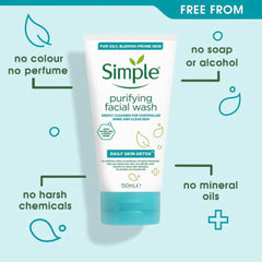 Simple Daily Skin Detox Purifying Gel Face Wash - 150ml