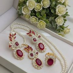 Zircon Combo Party Set – High Quality Oval Shape Jewelry