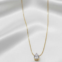 Stainless Steel Almond Style Stone Chain