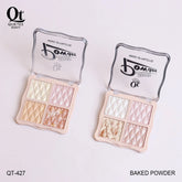 Quetee Beauty Baked Powder 4 Light Colors Highlighter Palette