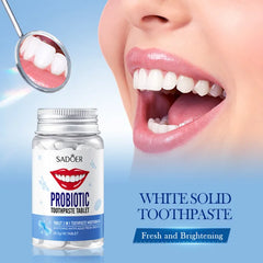 Sadoer 2 in 1 Solid Toothpaste Tablets - 28.5g