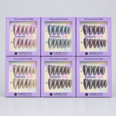 Romantic Myth Cat Eye Press On Gel Nails