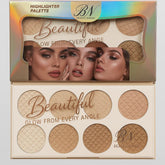 BN Beauty Nakeed 8-in-1 Highlighter Palette – Glow Beyond Limits