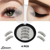 4 Pieces/Set Triple Magnetic False Eyelashes
