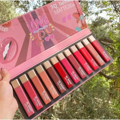 3Q Beauty Matte Lipgloss Long Lasting Set of 12