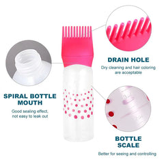 Empty Hair Dye Bottle - Reusable With Applicator Brush Bottles - 120ml