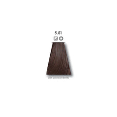 Keune Tinta Color Light Mocha Ash Brown 5.81 with Keune Developer 20 Volume - 60 ml