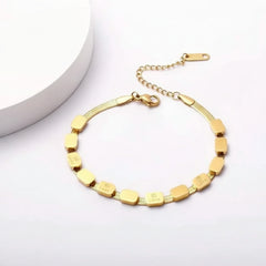 Stainless Steel Snake Chain Herringbone Bracelet for Women - Each