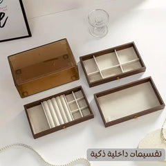 Wood 3 Drawer Jewelry Storage Organizer