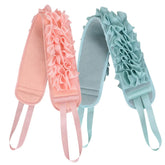 Back Scrubber for Shower, 30 Inches Long Strap Double Sided Exfoliating Loofah Sponge