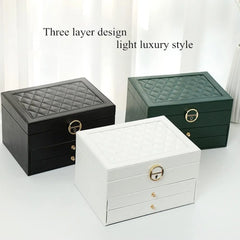 Double-Layer Jewelry Storage Box - Each