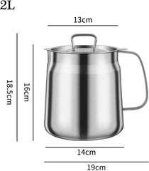 Stainless Steel Large Capacity Oil Filter Pot