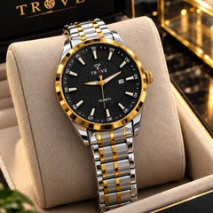 TROVE Gents Watch – Stainless Steel Chain, Brass Case & Radium Needle Dial