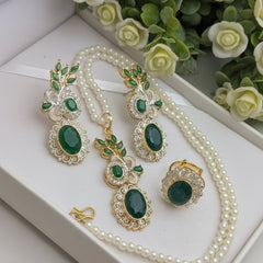 Zircon Combo Party Set – High Quality Oval Shape Jewelry