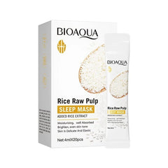 BIOAQUA Rice Raw Pulp Moisturizing Brightening Sleeping Mask