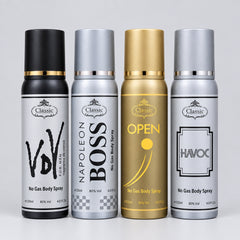 Classic No Gas Body Spray - Pack of 4